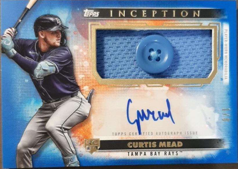 2024 Topps Inception Autograph Patch Card Curtis Mead #APC-CME card