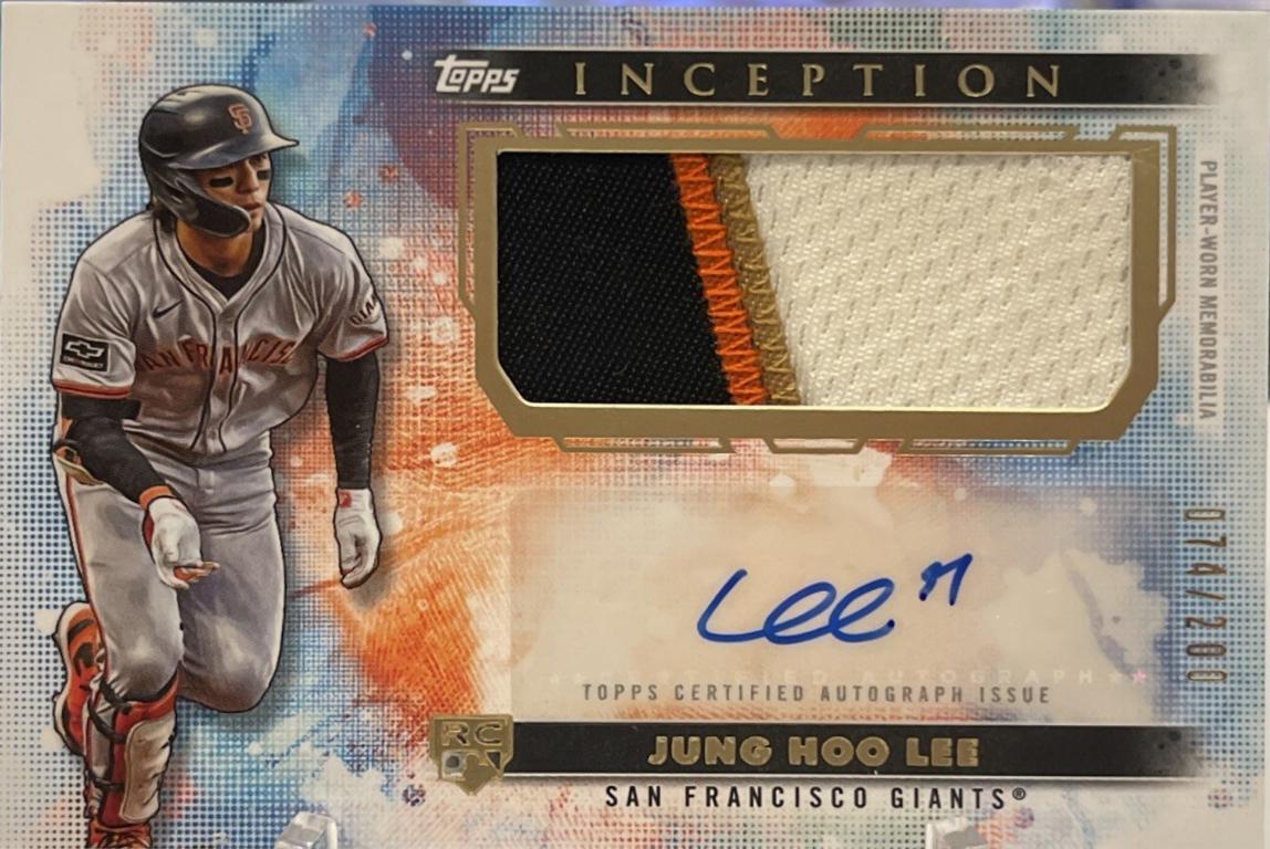 2024 Topps Inception Autograph Patch Card Jung Hoo Lee #APC-JH card