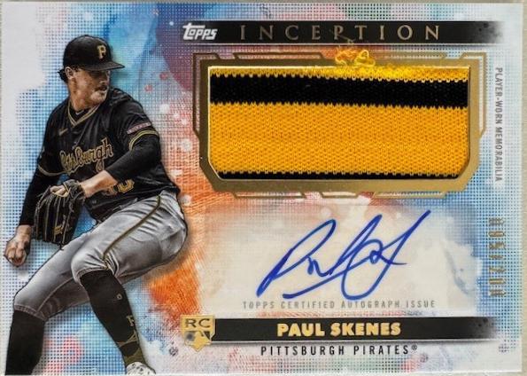 2024 Topps Inception Autograph Patch Card Paul Skenes #APC-PS card