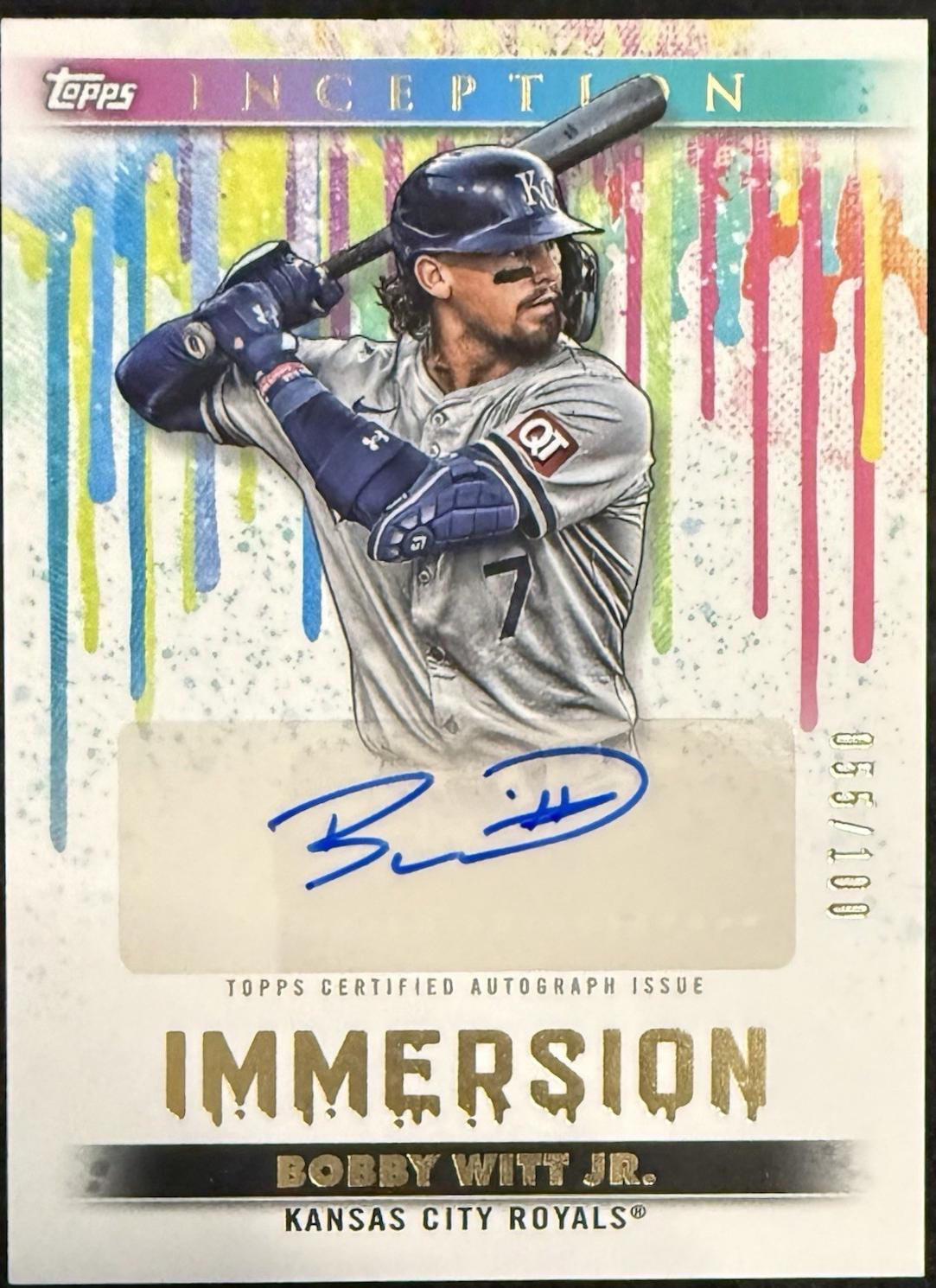 2024 Topps Inception Immersion Autograph Bobby Witt Jr. #IA-BW card