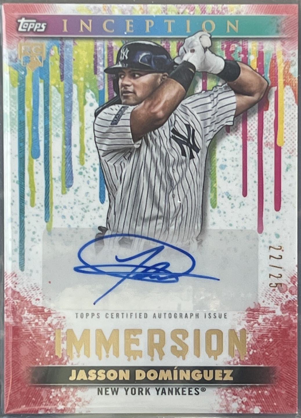 2024 Topps Inception Immersion Autograph Jasson Dominguez #IA-JD card