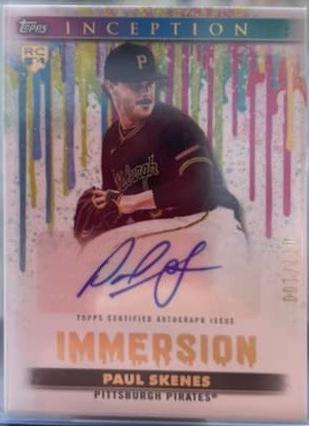 2024 Topps Inception Immersion Autograph Paul Skenes #IA-PS card