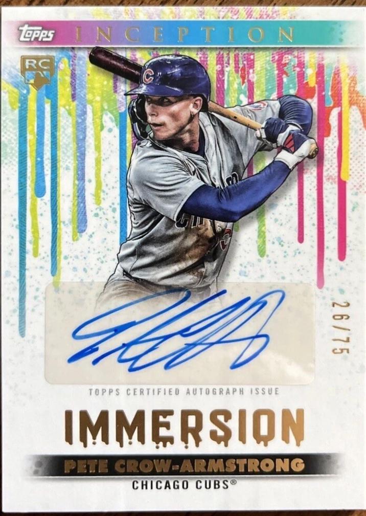 2024 Topps Inception Immersion Autograph Pete Crow-Armstrong #IA-PC card
