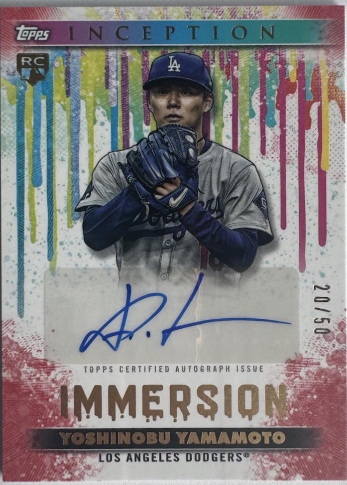 2024 Topps Inception Immersion Autograph Yoshinobu Yamamoto #IA-YY card