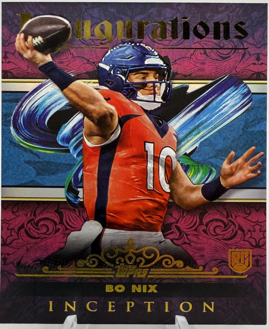 2024 Topps Inception Inaugurations Bo Nix #I-4 card