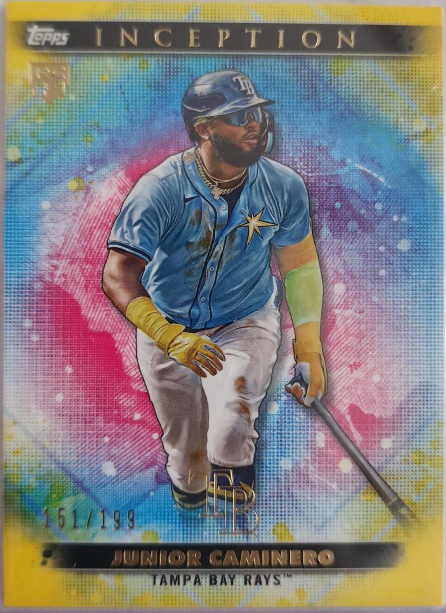 2024 Topps Inception Junior Caminero [Yellow] #58 card