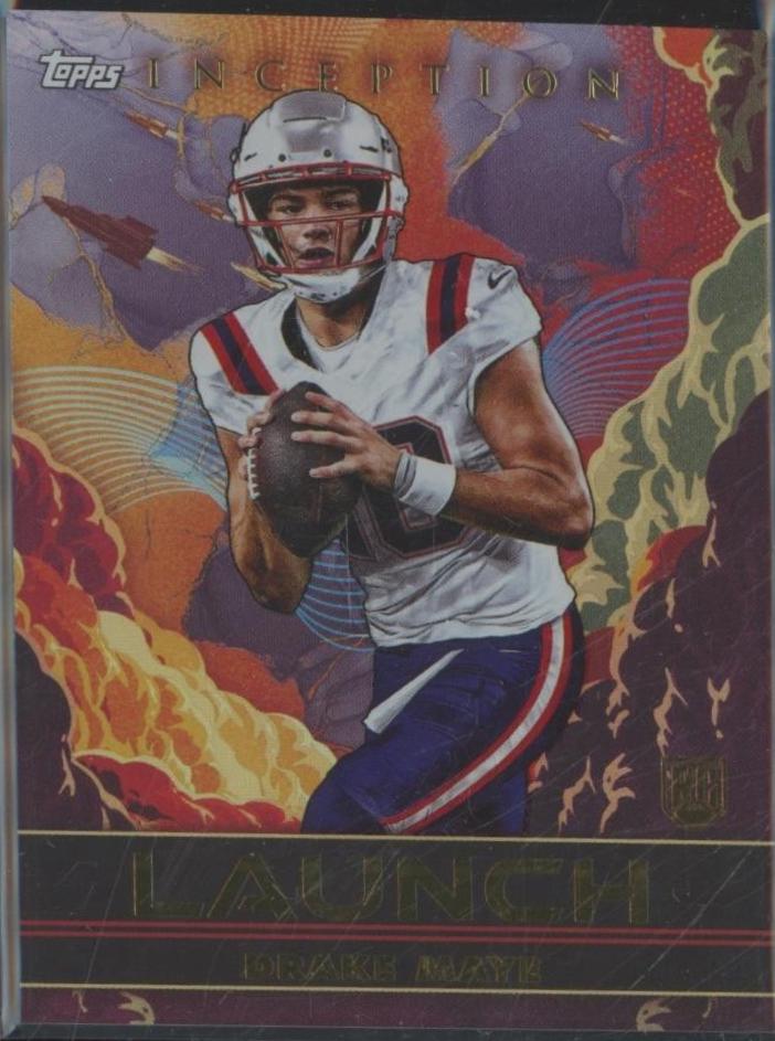 2024 Topps Inception Launch Drake Maye #L-2 card
