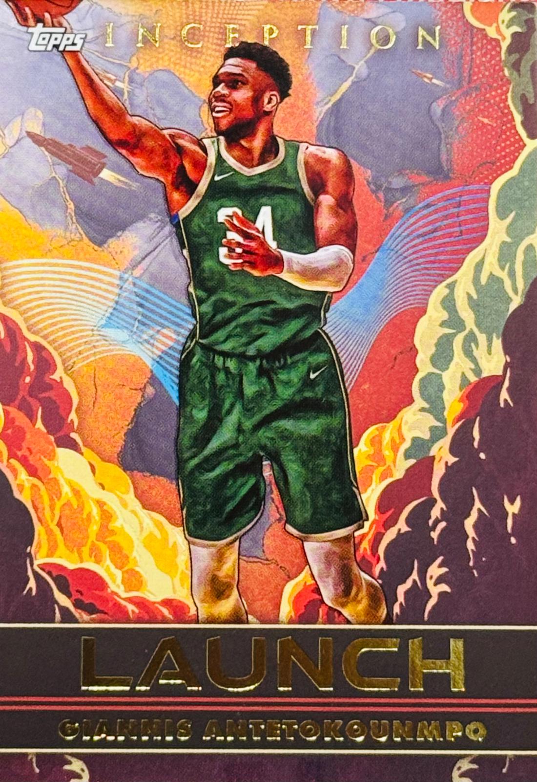 2024 Topps Inception Launch Giannis Antetokounmpo #LA-GA card