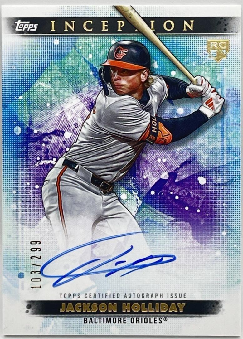 2024 Topps Inception Rookie And Emerging Star Autograph Jackson Holliday #BRES-JH card