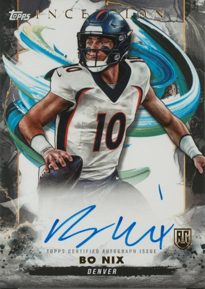 2024 Topps Inception Rookie Autograph Bo Nix #RA-BN card