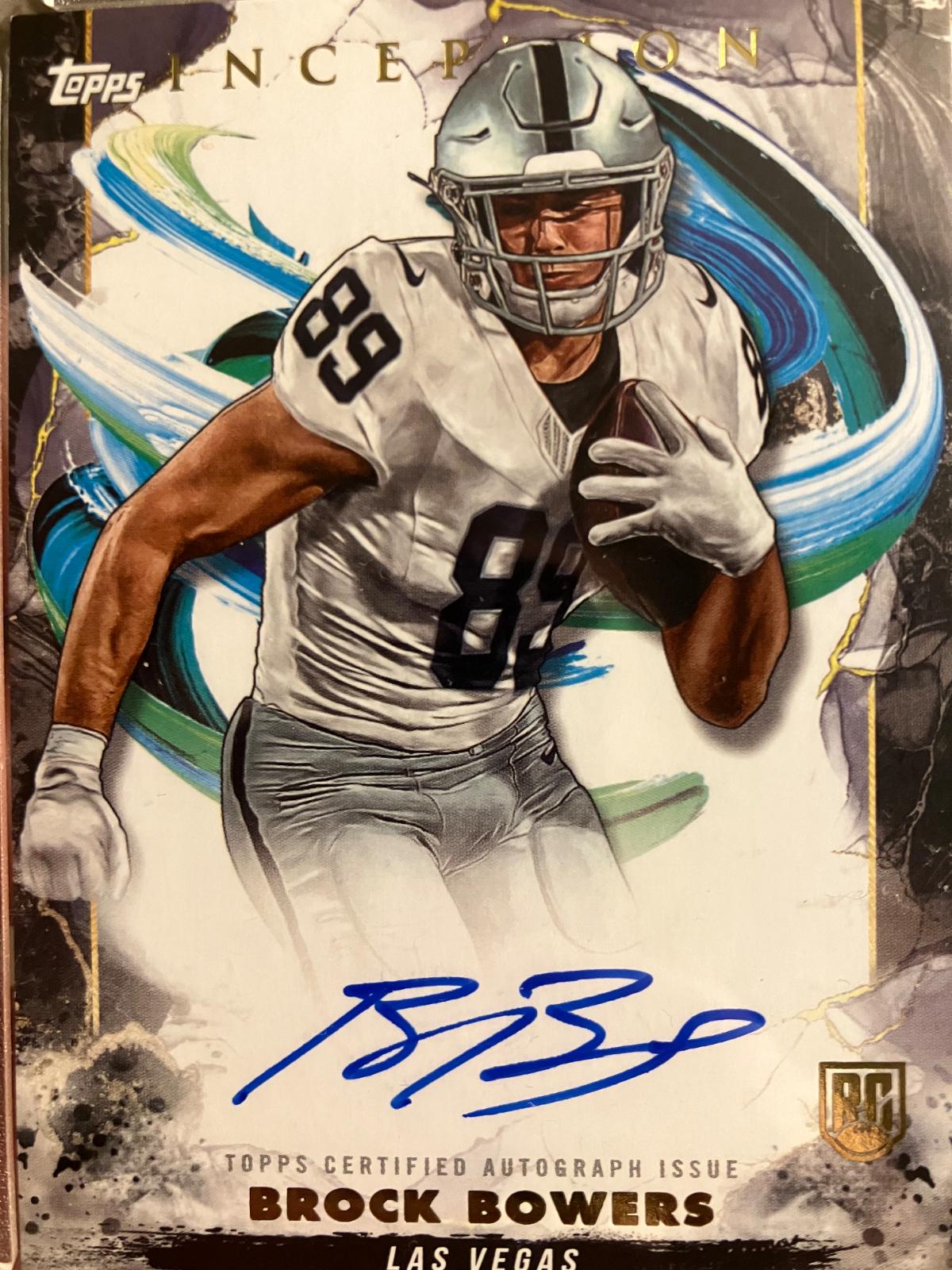 2024 Topps Inception Rookie Autograph Brock Bowers #RA-BB card