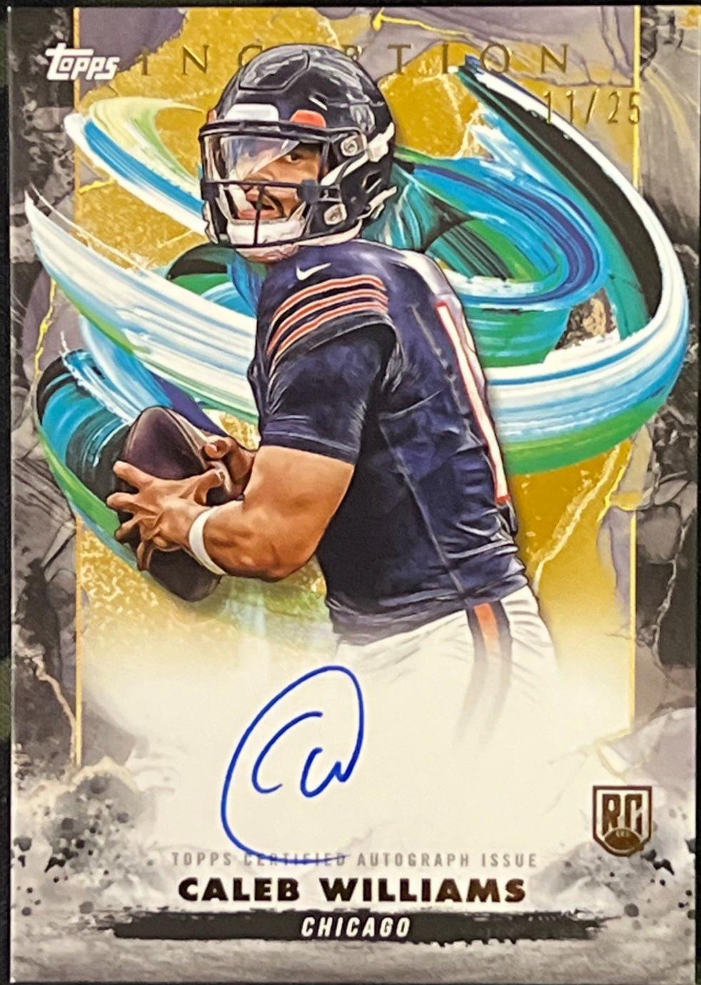 2024 Topps Inception Rookie Autograph Caleb Williams [Gold] #RA-CW card