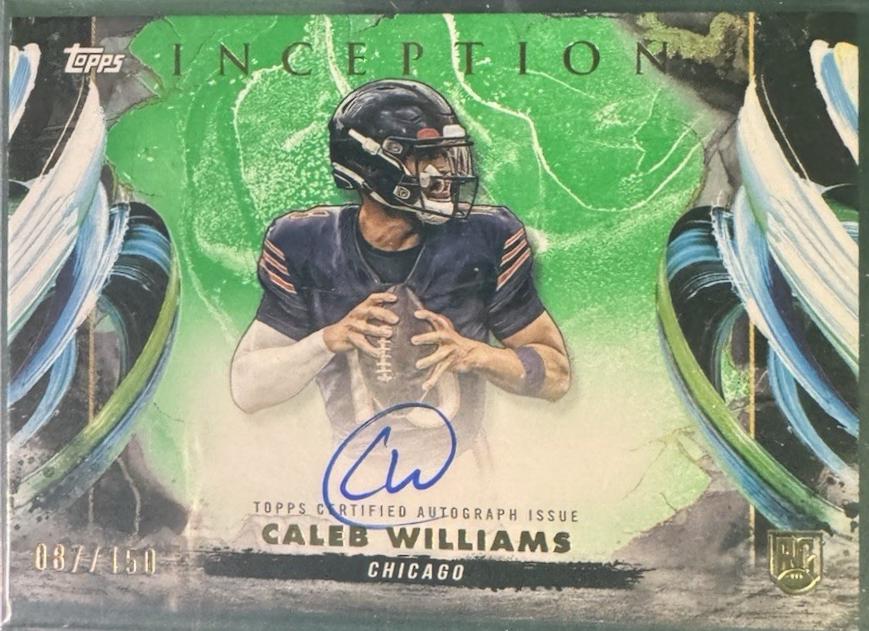 2024 Topps Inception Rookie Autograph Caleb Williams [Green] #RA-CW card