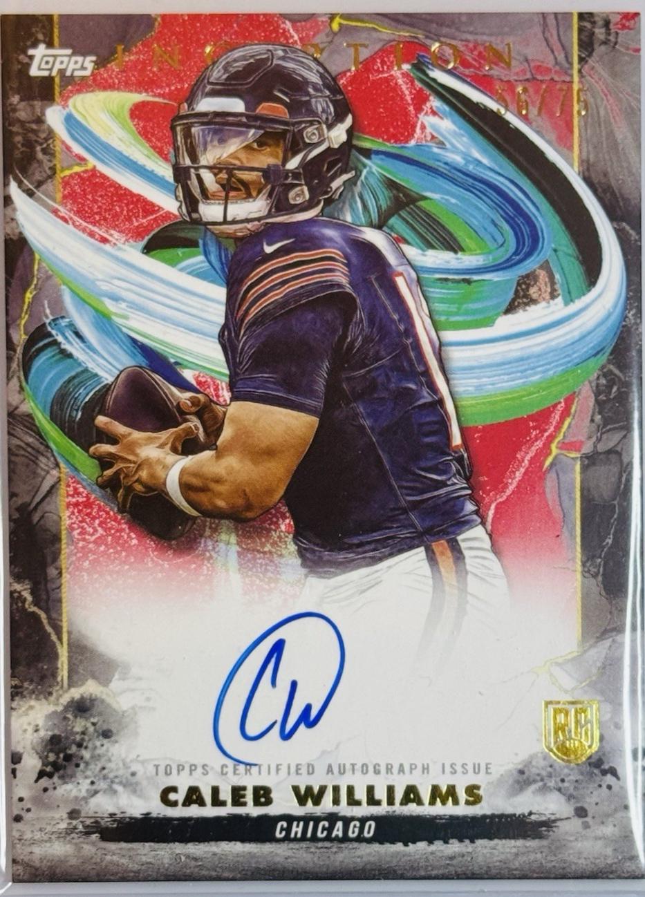 2024 Topps Inception Rookie Autograph Caleb Williams [Red] #RA-CW card