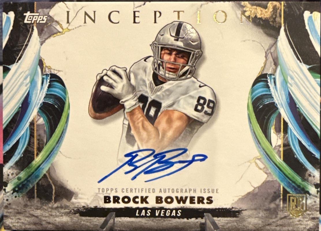 2024 Topps Inception Rookie Autograph Variation Brock Bowers #RAV-BB card