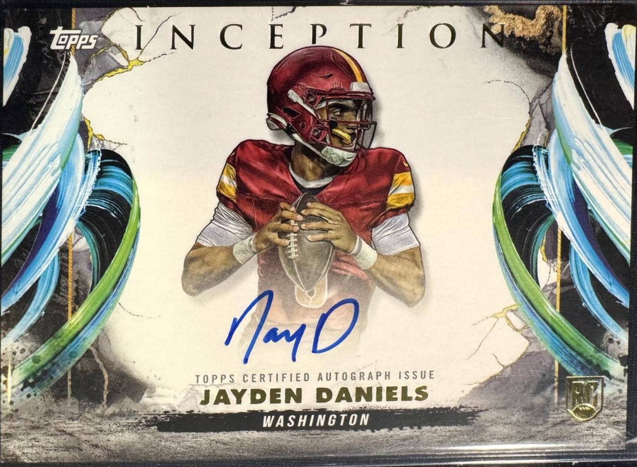 2024 Topps Inception Rookie Autograph Variation Jayden Daniels #RAV-JD card