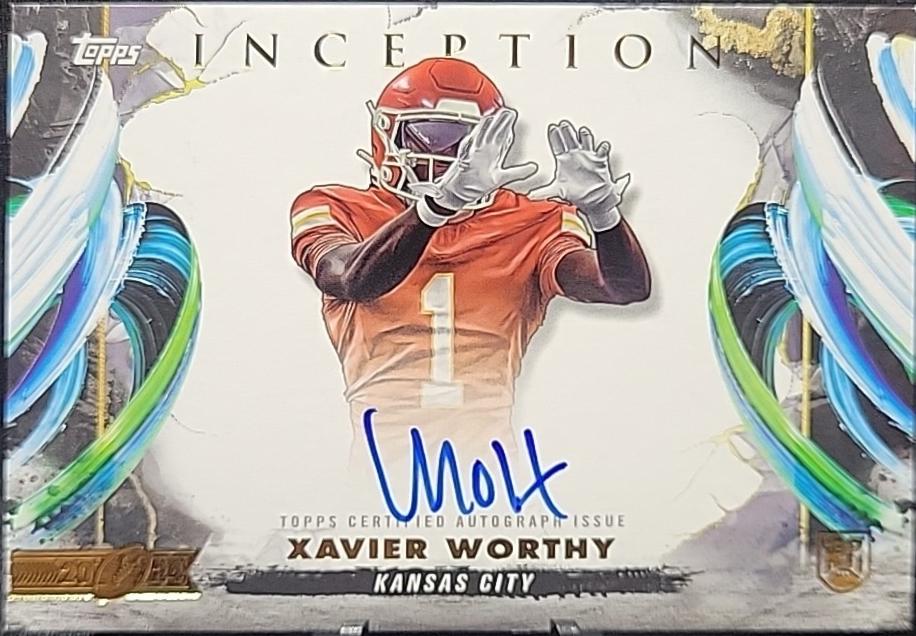 2024 Topps Inception Rookie Autograph Variation Xavier Worthy #RAV-XW card