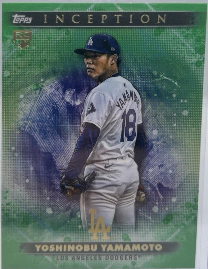 2024 Topps Inception Yoshinobu Yamamoto [Green] #44 card