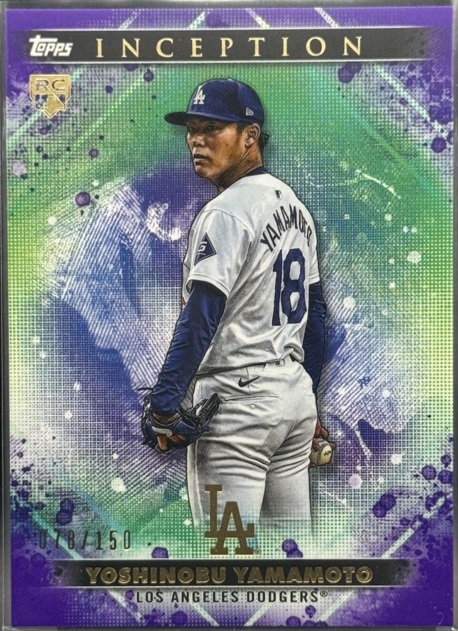 2024 Topps Inception Yoshinobu Yamamoto [Purple] #44 card