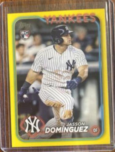 2024 Topps Jasson Dominguez [Yellow] #60 card