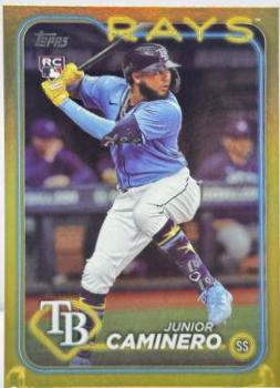 2024 Topps Junior Caminero [Gold Foil] #628 card