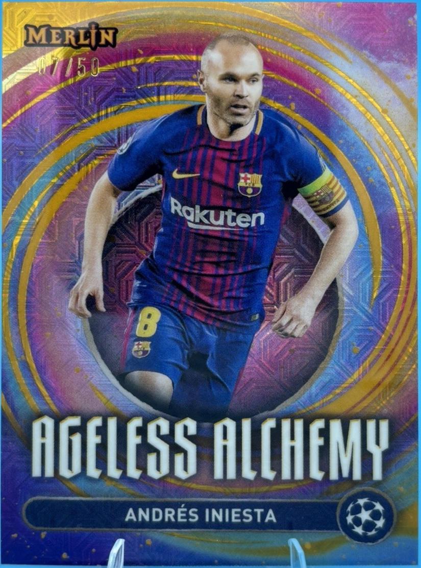 2024 Topps Merlin UEFA Ageless Alchemy Andres Iniesta #AA-15 card