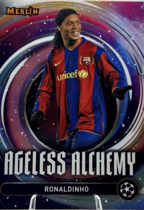 2024 Topps Merlin UEFA Ageless Alchemy Ronaldinho #AA-21 card