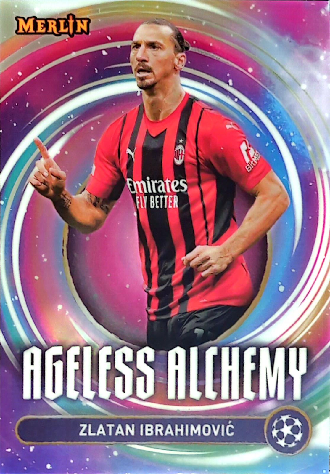 2024 Topps Merlin UEFA Ageless Alchemy Zlatan Ibrahimovic #AA-11 card