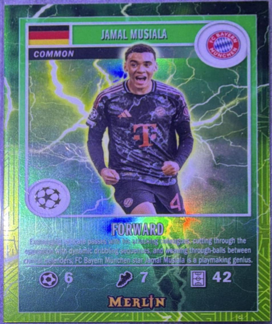2024 Topps Merlin UEFA Gamers Jamal Musiala #MG-18 card
