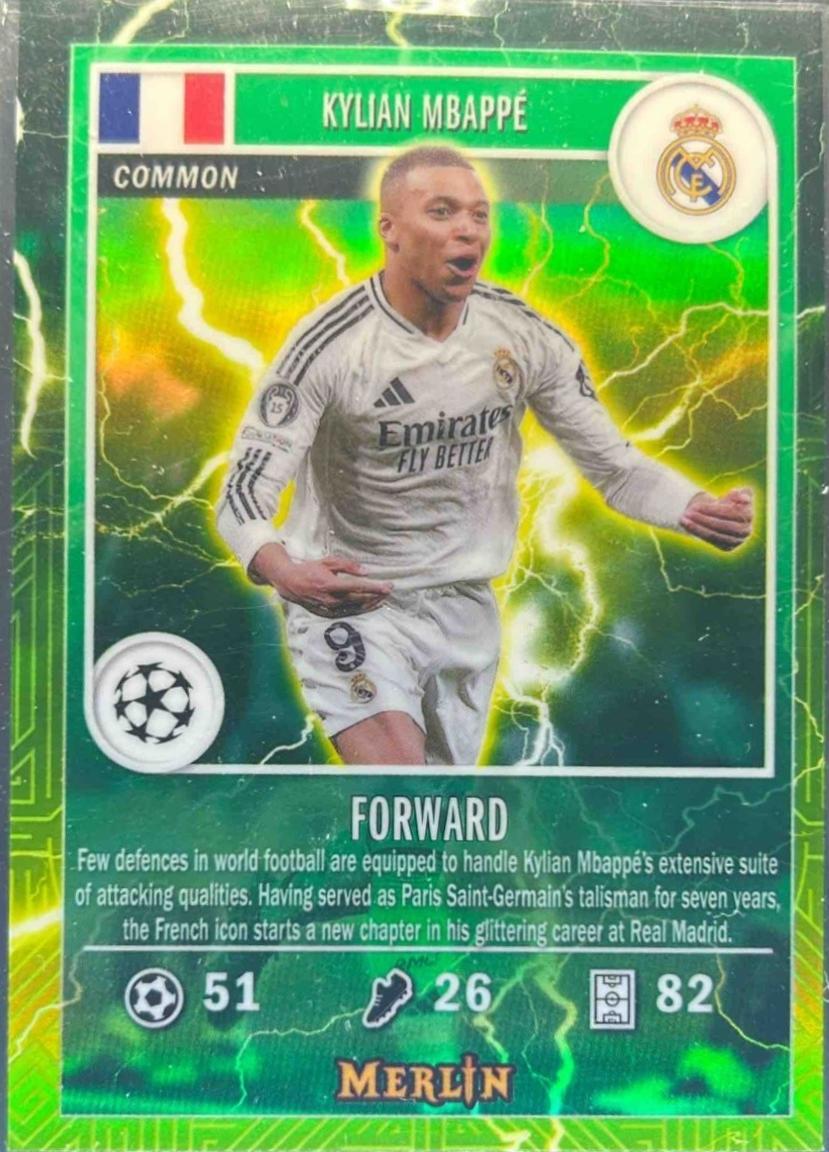 2024 Topps Merlin UEFA Gamers Kylian Mbappe #MG-38 card