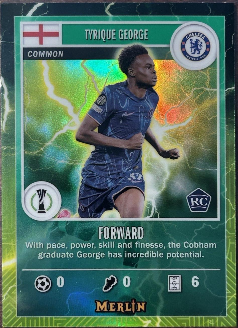 2024 Topps Merlin UEFA Gamers Tyrique George [Orange] #MG-2 card