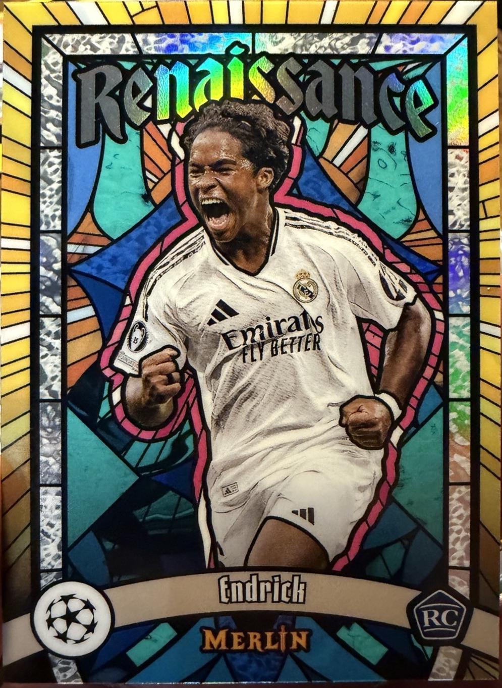 2024 Topps Merlin UEFA Renaissance Endrick #R-14 card