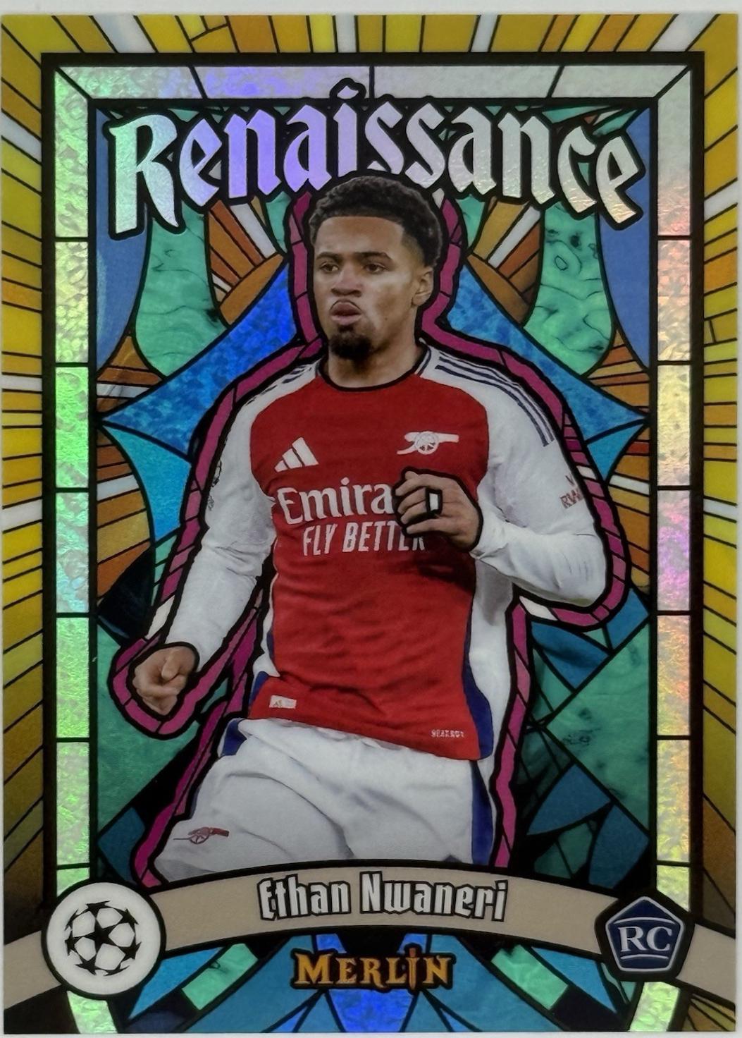 2024 Topps Merlin UEFA Renaissance Ethan Nwaneri #R-13 card