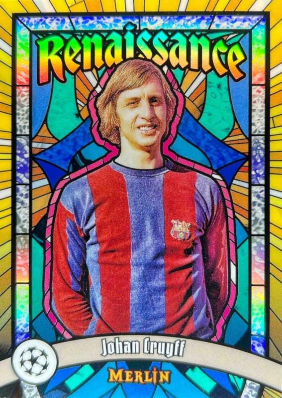 2024 Topps Merlin UEFA Renaissance Johan Cruyff #R-9 card