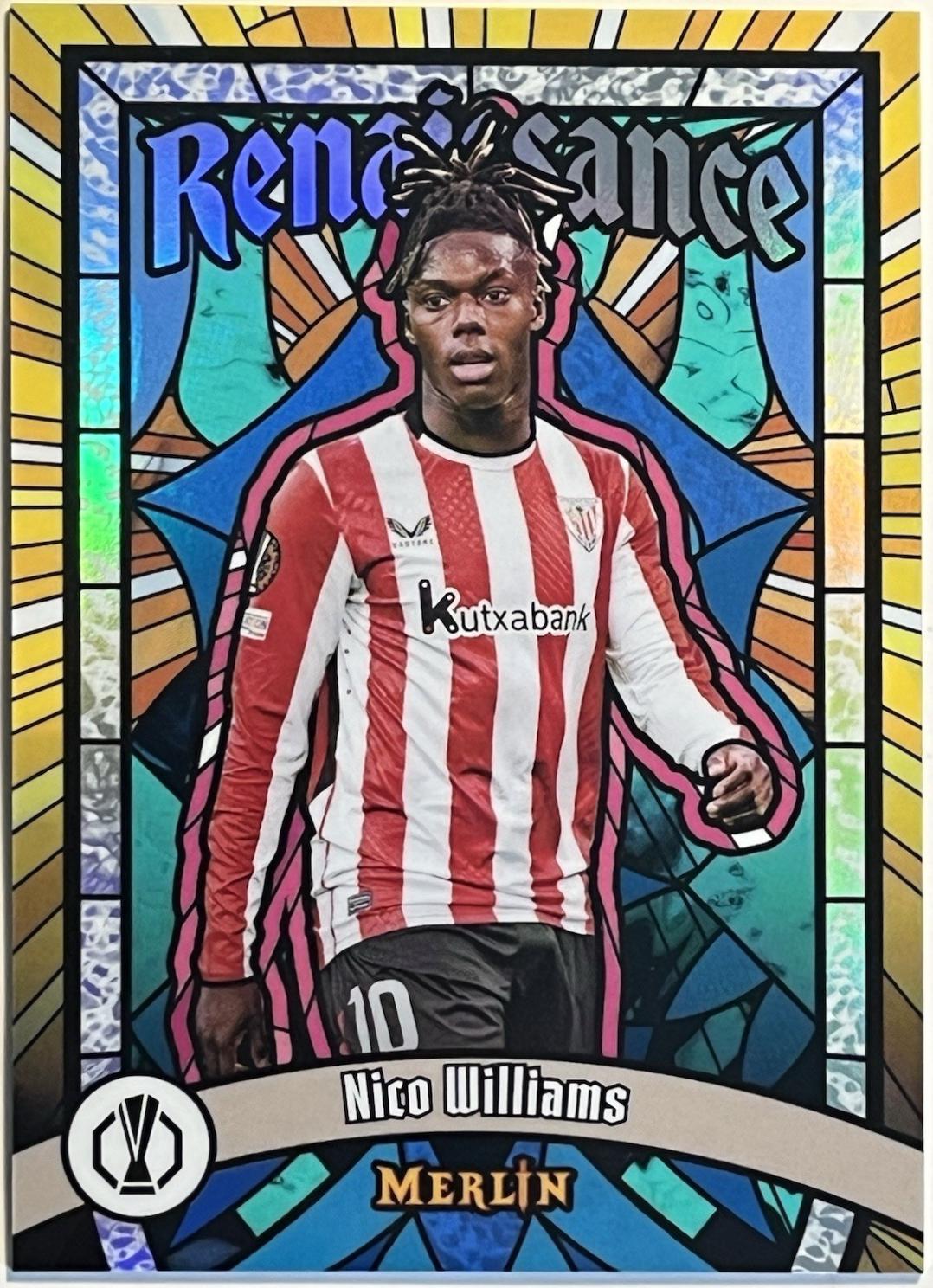 2024 Topps Merlin UEFA Renaissance Nico Williams #R-3 card