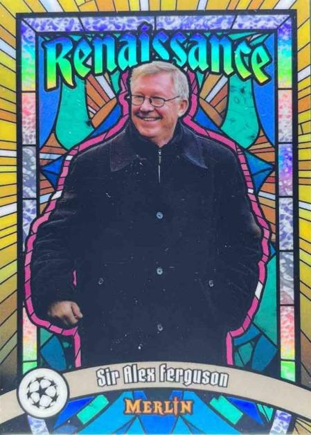 2024 Topps Merlin UEFA Renaissance Sir Alex Ferguson #R-7 card