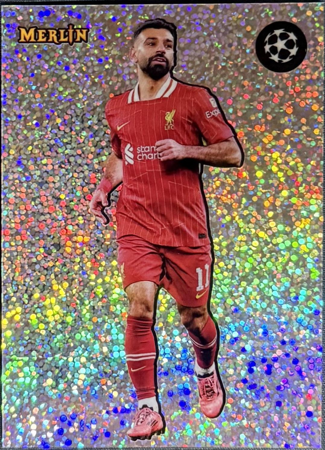 2024 Topps Merlin UEFA The Shiny Mohamed Salah #S-4 card