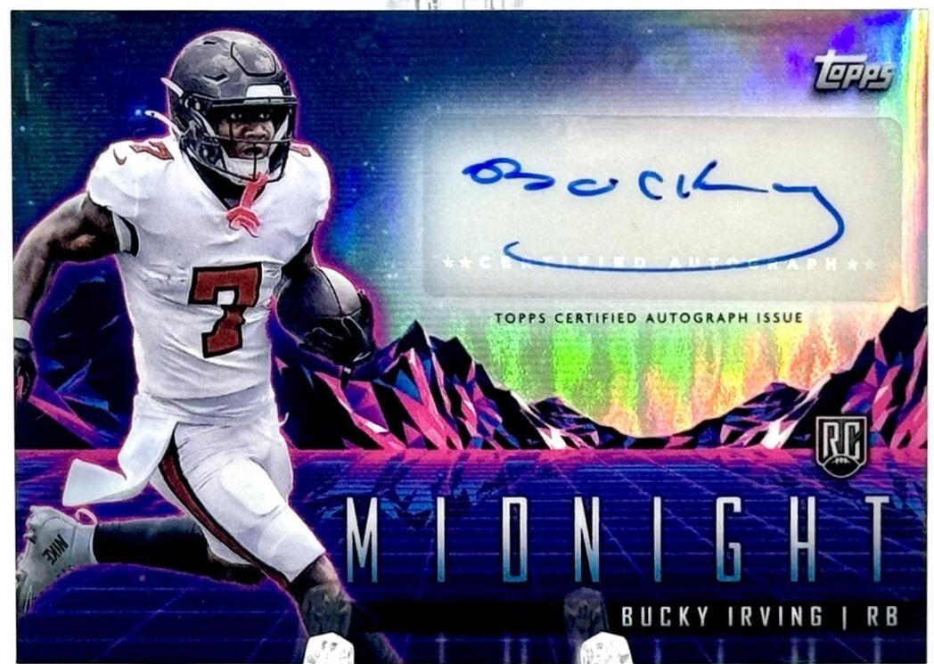 2024 Topps Midnight Rookie Horizon Autograph Bucky Irving #RHS-BI card
