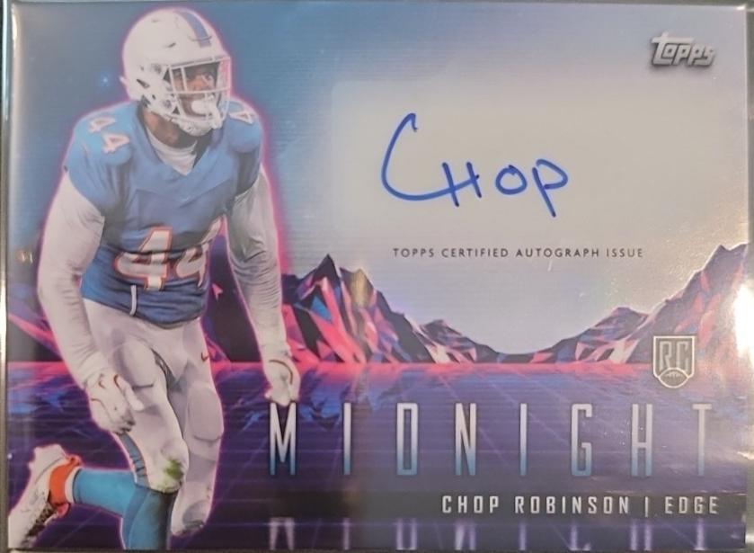 2024 Topps Midnight Rookie Horizon Autograph Chop Robinson #RHS-CR card