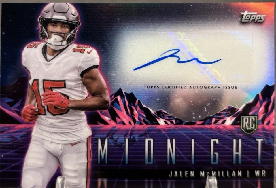 2024 Topps Midnight Rookie Horizon Autograph Jalen McMillan #RHS-JM card