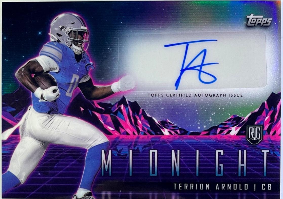 2024 Topps Midnight Rookie Horizon Autograph Terrion Arnold #RHS-TA card