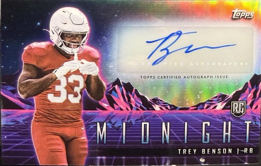 2024 Topps Midnight Rookie Horizon Autograph Trey Benson #RHS-TB card