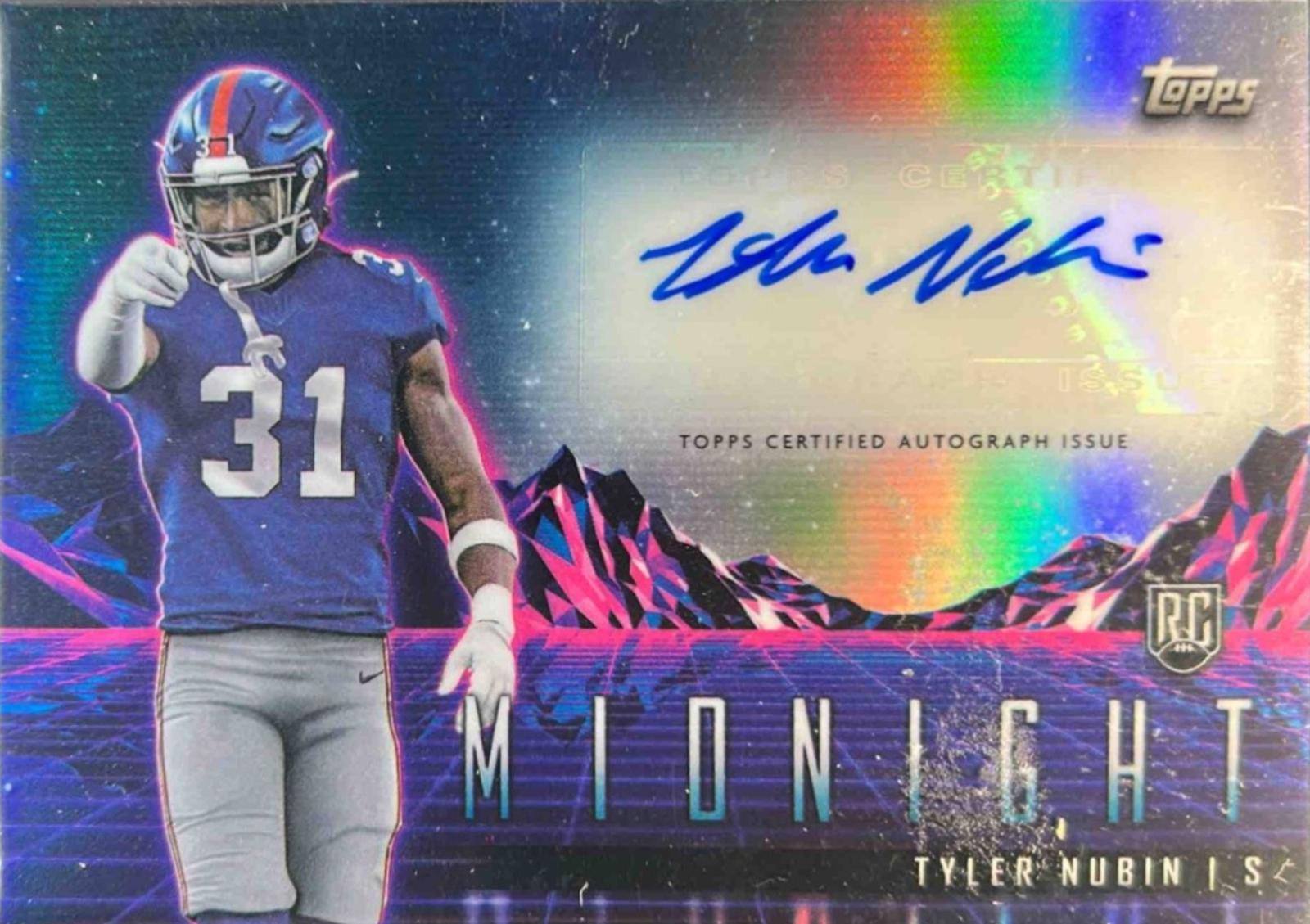 2024 Topps Midnight Rookie Horizon Autograph Tyler Nubin #RHS-TN card