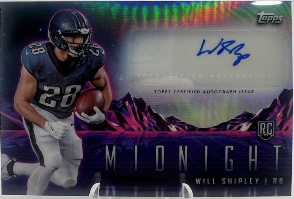 2024 Topps Midnight Rookie Horizon Autograph Will Shipley #RHS-WS card