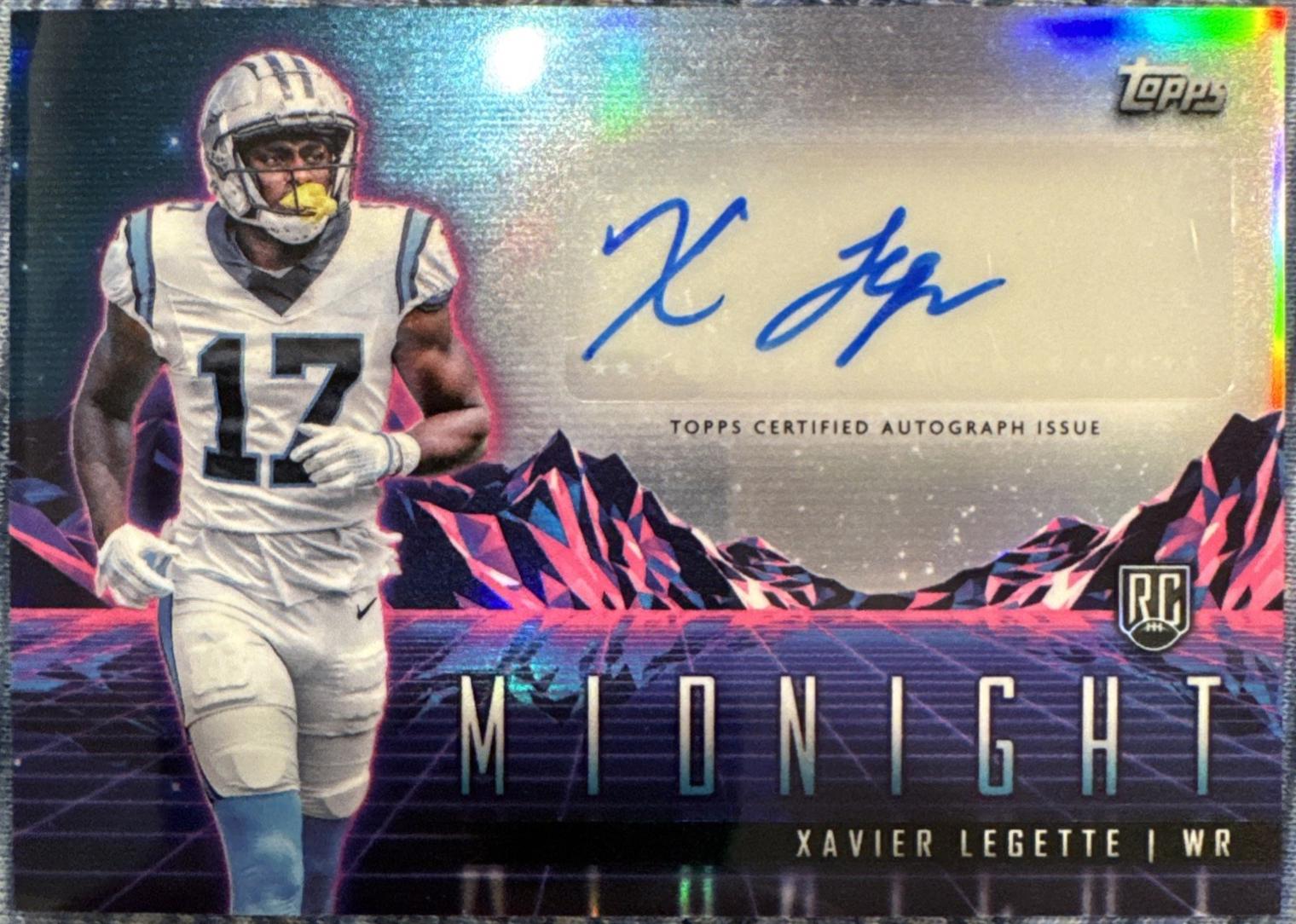 2024 Topps Midnight Rookie Horizon Autograph Xavier Legette #RHS-XL card