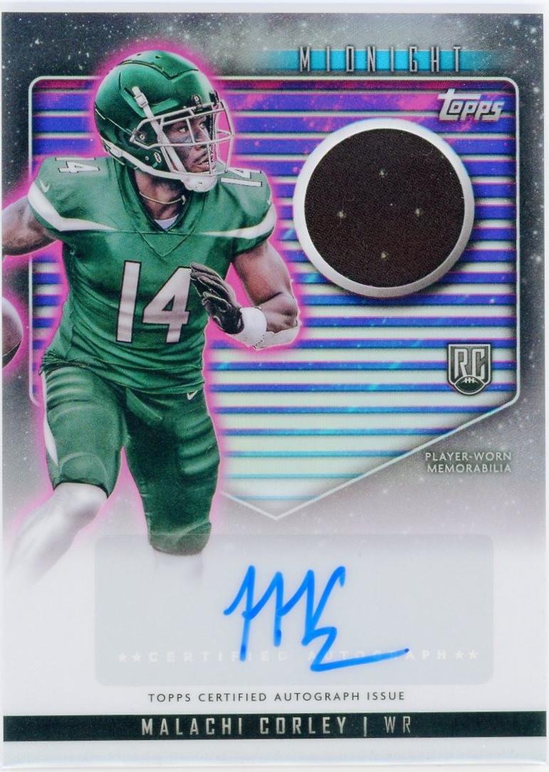2024 Topps Midnight Rookie Jersey Autograph Malachi Corley #RJA-MC card