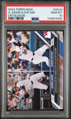2024 Topps Now Aaron Judge/Shohei Ohtani #OS-JO card