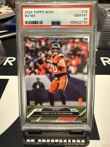 2024 Topps Now Bo Nix #12 card