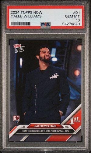 2024 Topps Now Caleb Williams #D1 card