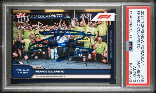 2024 Topps Now Formula 1 Franco Colapinto #55 card